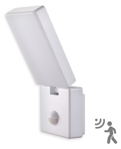 Lumină de top Faro B PIR - Lumină de inundație cu LED cu senzor FARO LED/15W/230V IP65 alb