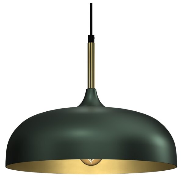 Lustră pe cablu LINCOLN 1xE27/60W/230V d. 35 cm verde