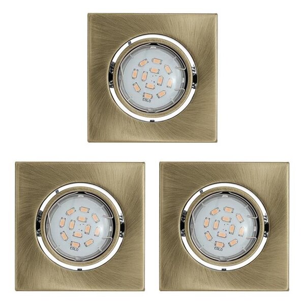 Eglo 93248 - Set 3x spoturi LED încastrate IGOA 3xGU10/5W/230V