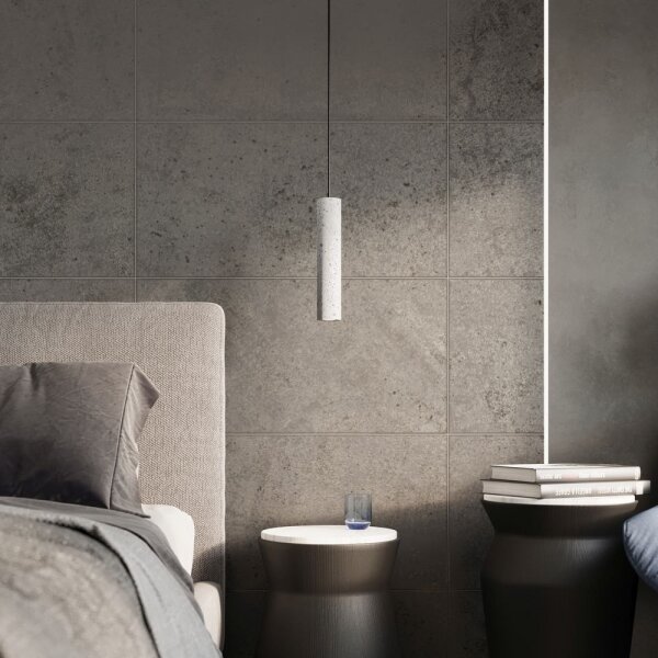 Sollux SL.0653 - Lustr LUVO 1xGU10/40W/230V beton/negru pe sârmă
