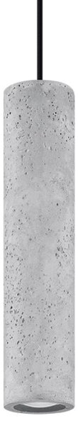 Sollux SL.0653 - Lustr LUVO 1xGU10/40W/230V beton/negru pe sârmă