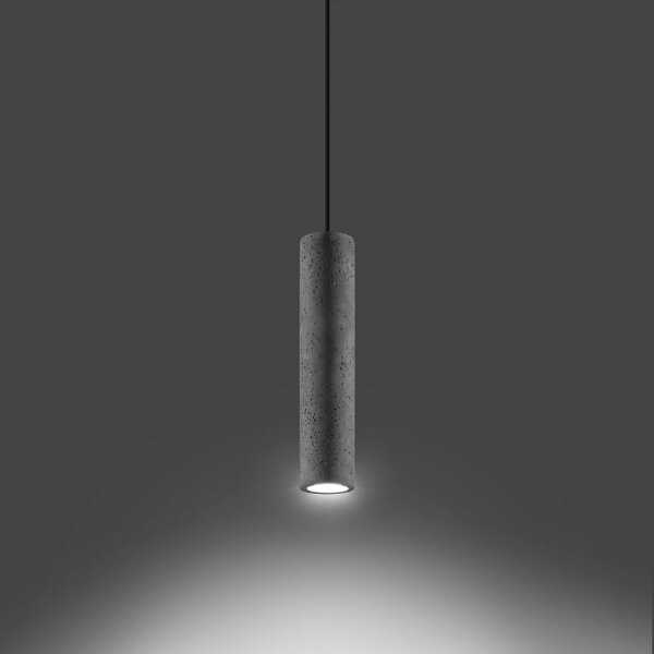 Sollux SL.0653 - Lustr LUVO 1xGU10/40W/230V beton/negru pe sârmă