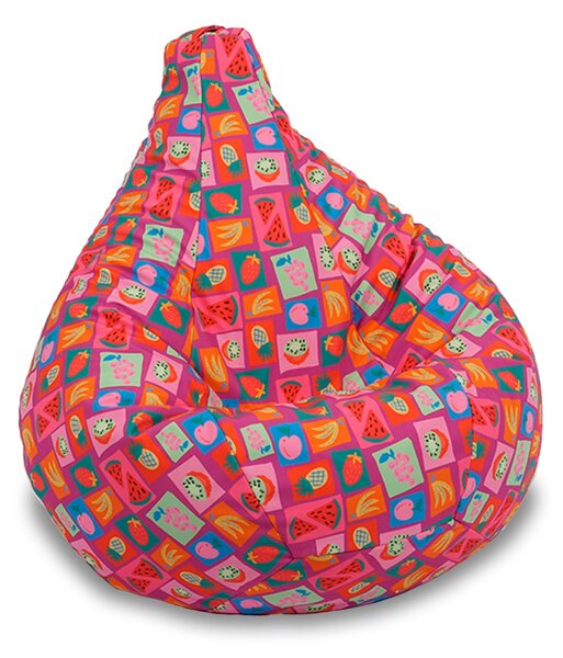 Fotoliu puf copii, Nirvana Light Pufrelax, Material Impermeabil, J'aime Les Fruits
