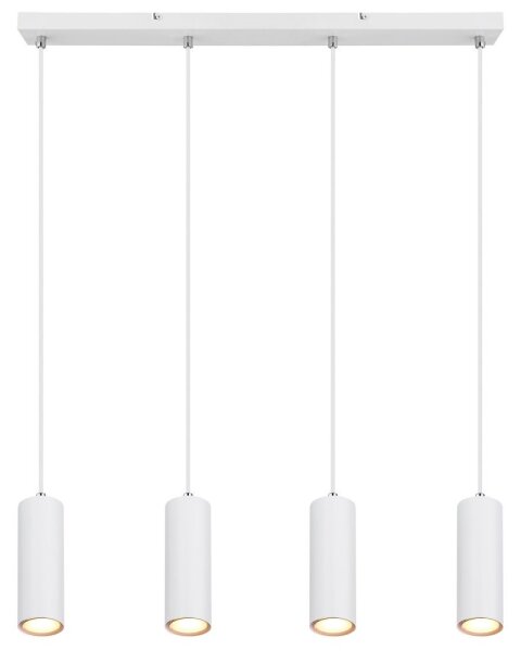 Lustră pe cablu ROBBY 4xGU10/35W/230V albă Globo 57911-4HW