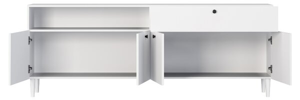 Comoda cu dulapuri si sertar DULLUM 200x75cm, alba