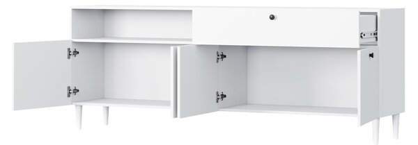 Comoda cu dulapuri si sertar DULLUM 200x75cm, alba