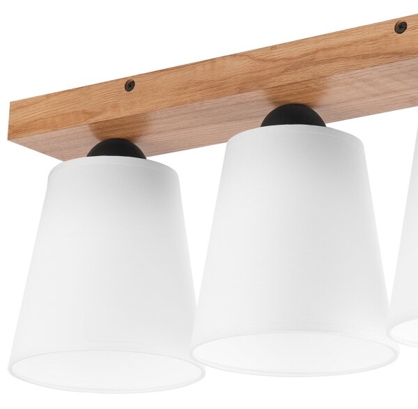 Lustră aplicată LULA 3xE27/60W/230V stejar