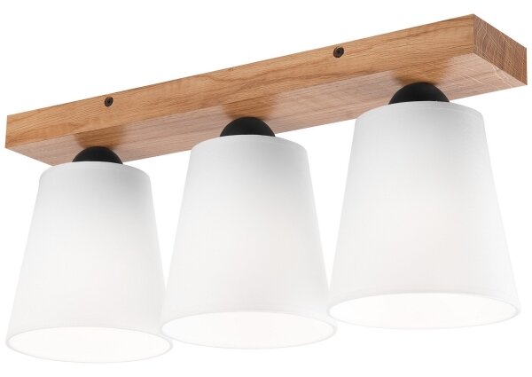 Lustră aplicată LULA 3xE27/60W/230V stejar