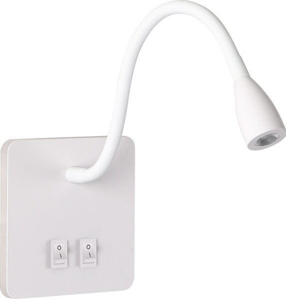 Lampă LED flexibilă de perete Brilagi MAYA Double LED/4W/230V + LED/3W alb