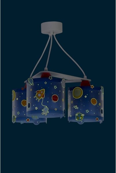 Dalber D-41344 - Lustră copii PLANETS 3xE27/60W/230V