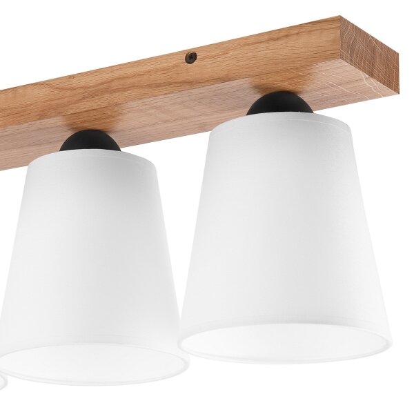 Lustră aplicată LULA 3xE27/60W/230V stejar