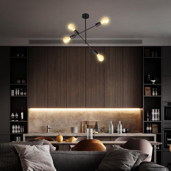 Lustră pe tijă 4xE27/60W/230V B.K. Licht 1343
