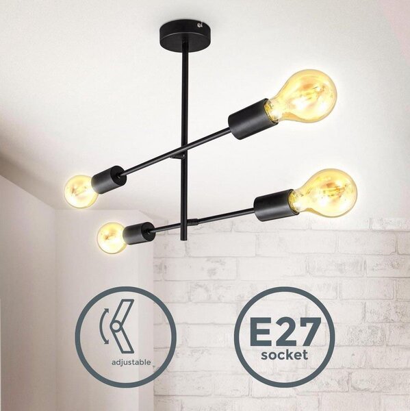 Lustră pe tijă 4xE27/60W/230V B.K. Licht 1343
