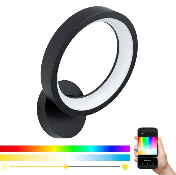 Eglo 99028 - Aplica de perete LED RGB dimabilă MARGHERA-C LED/16W/230V
