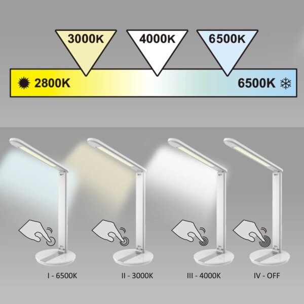 Lampă LED de masă dimabilă tactilă SERRA LED/8W/230V neagră