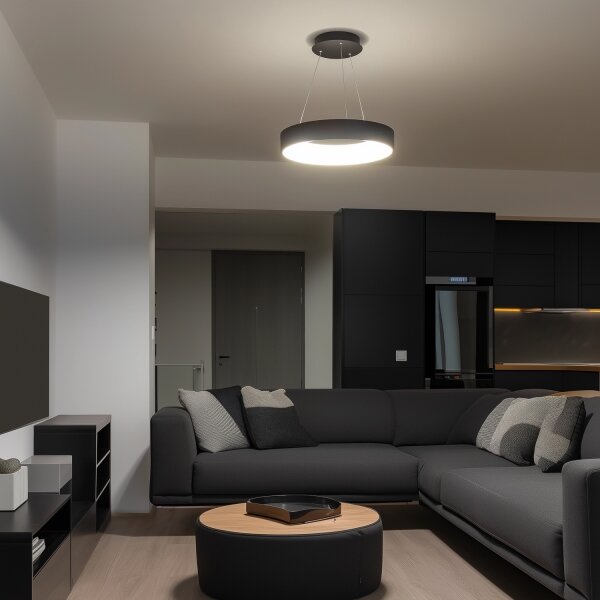 Brilagi - Pendul LED reglabil pe cablu LED/40W/230V 3000-6500K negru + telecomandă