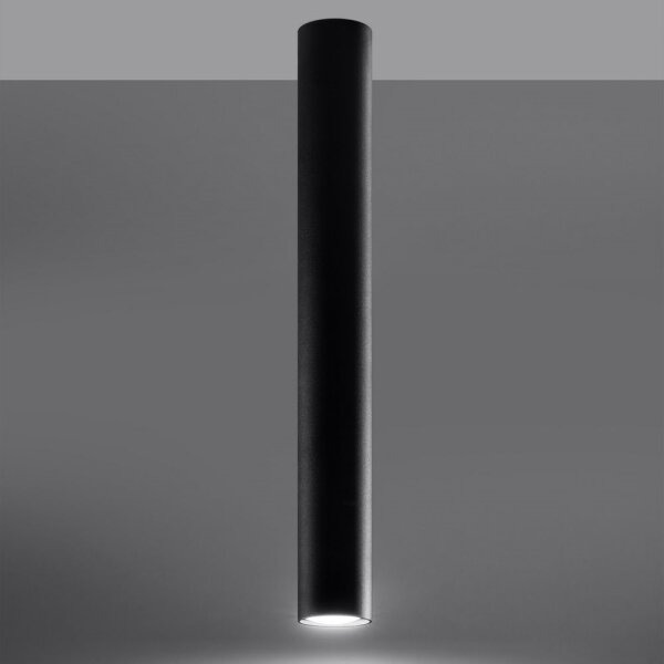 Spot LAGOS 1xGU10/40W/230V 60 cm negru Sollux SL.1003