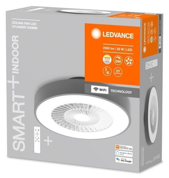 Plafonieră LED dimabilă cu ventilator Ledvance SMART+ LED/38W/230V Wi-Fi + telecomandă