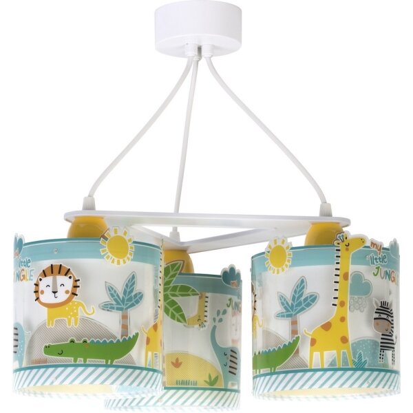 Dalber D-76114 - Lustră copii MY LITTLE JUNGLE 3xE27/15W/230V