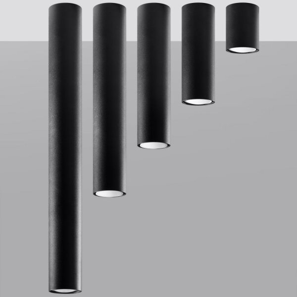 Spot LAGOS 1xGU10/40W/230V 60 cm negru Sollux SL.1003