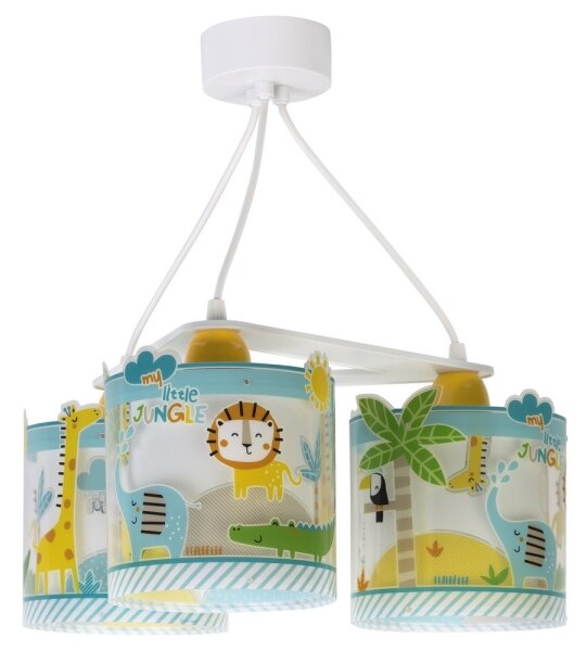 Dalber D-76114 - Lustră copii MY LITTLE JUNGLE 3xE27/15W/230V