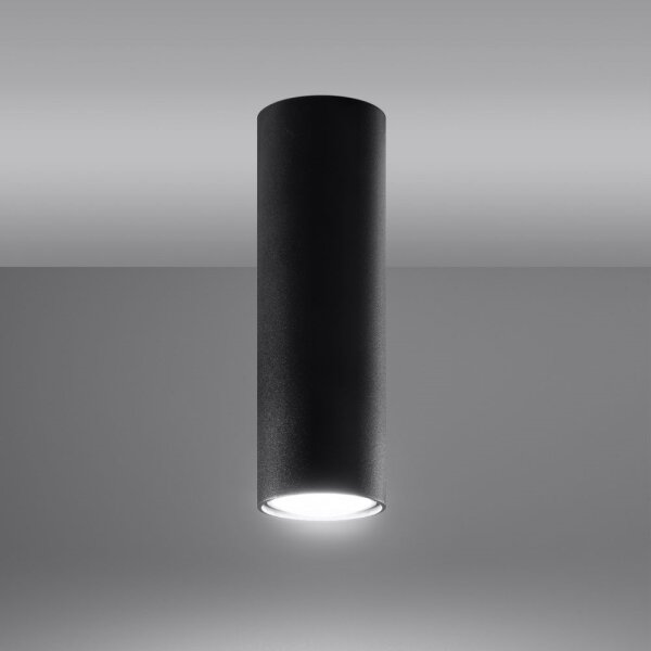 Spot LAGOS 1xGU10/40W/230V 20 cm negru Sollux SL.1001