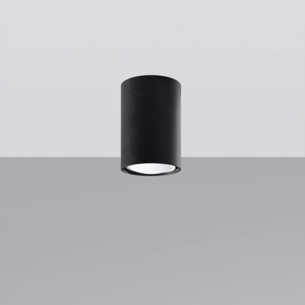 Spot LAGOS 1xGU10/40W/230V 10 cm negru Sollux SL.1000