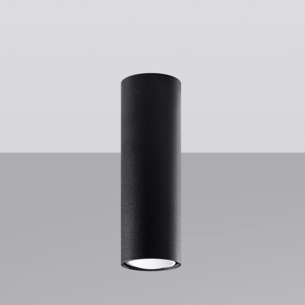 Spot LAGOS 1xGU10/40W/230V 20 cm negru Sollux SL.1001