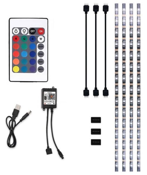 Solight WM58 - Bandă LED RGB TV 0,5m/6W/5V Wi-Fi Tuya + DO