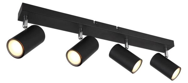 Spot ROBBY 4xGU10/35W/230V negru Globo 57911-4B