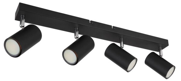 Spot ROBBY 4xGU10/35W/230V negru Globo 57911-4B
