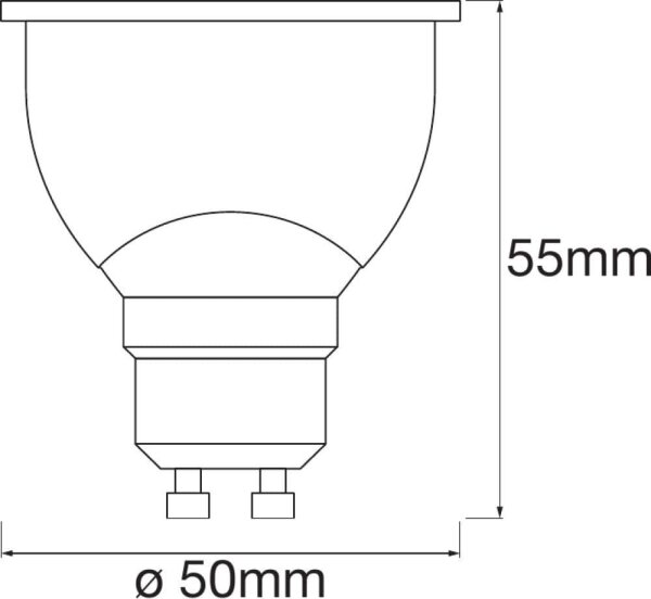 Bec de iluminare cu LED SMART + GU10/5W/230V 2.700K - Ledvance