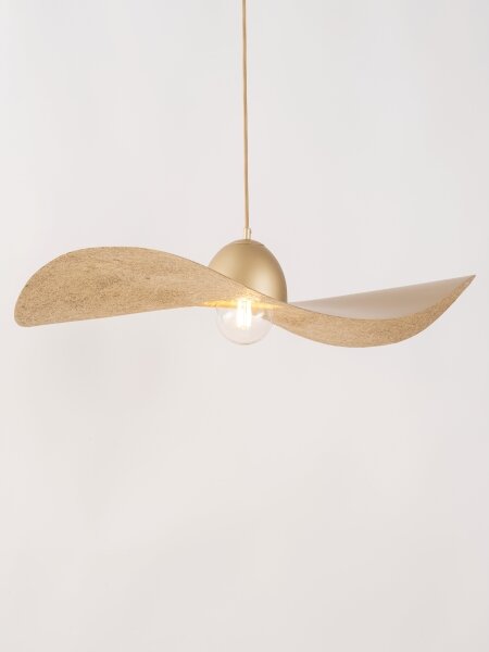 Lustră pe cablu KAPELLO 1xE27/60W/230V d. 76 cm aurie