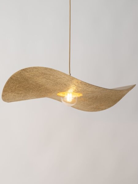 Lustră pe cablu KAPELLO 1xE27/60W/230V d. 76 cm aurie