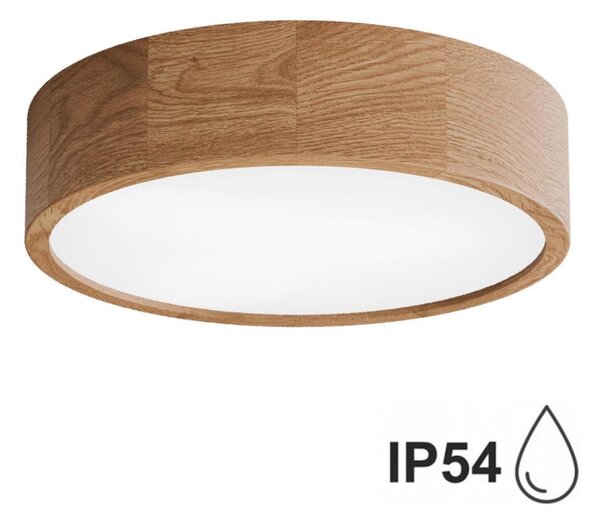 Plafonieră pentru baie CLEO 3xE27/24W/230V IP54 d. 37,5 cm stejar