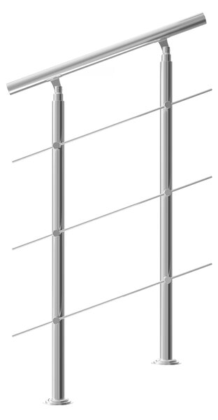 Deuba Balustradă pentru scări 3 traverse - 80 cm
