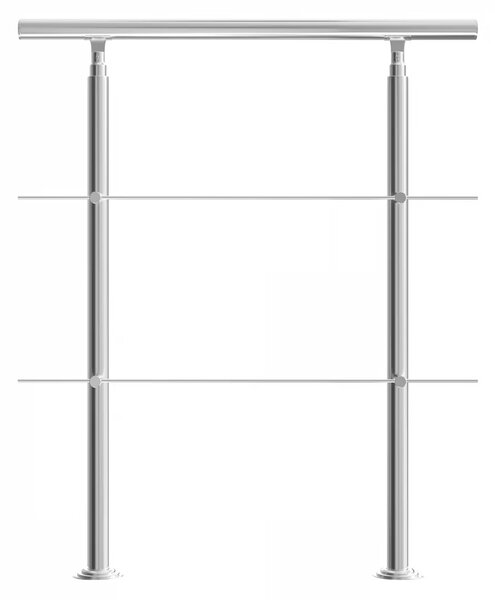 Deuba Balustradă pentru scară cu 2 bare transversale - 100 cm