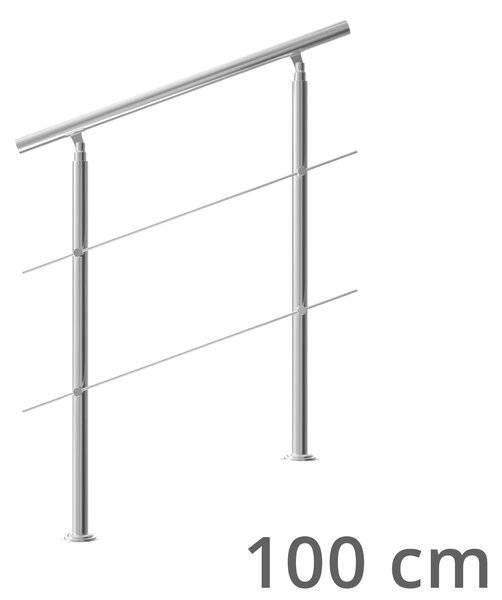 Deuba Balustradă pentru scară cu 2 bare transversale - 100 cm