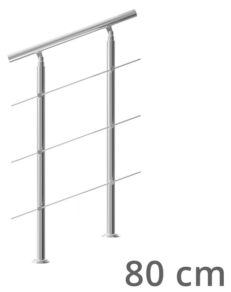 Deuba Balustradă pentru scări 3 traverse - 80 cm