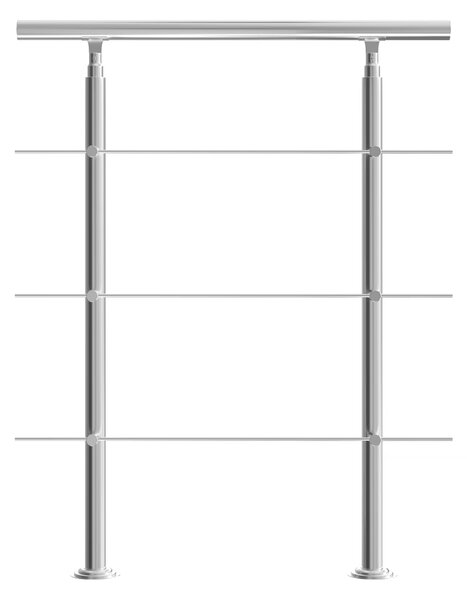 Deuba Balustradă pentru scări 3 traverse - 80 cm