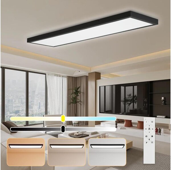 Brilagi-LED FRAME SMART Lampă de baie dimabilă LED/50W/230V IP44 negru + telecomandă