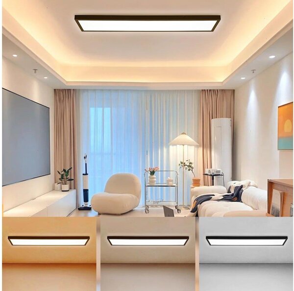 Brilagi - Aplica LED pentru baie FRAME LED/50W/230V 3000/4000/6000K IP44 negru