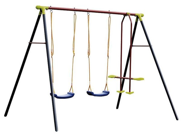 Set leagane copii cu 2 scaune si 1 leagan tandem - 2 m