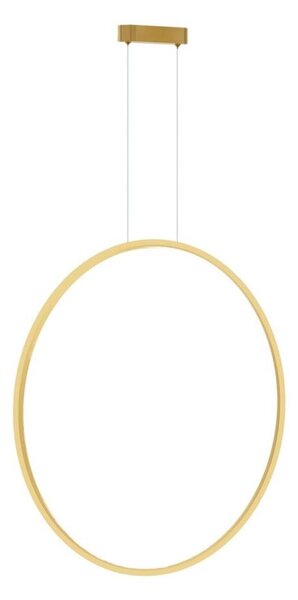 Lustr LED SATURNO 46W, 80 cm, IP44, auriu, cu cablu