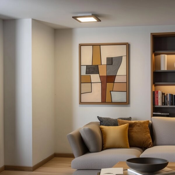 Eglo - Panou LED SALOBRENA 2, 16W, 230V, maro, dimabil