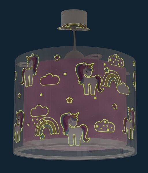 Lustră pentru copii UNICORNS 1xE27/60W/230V Dalber 41592