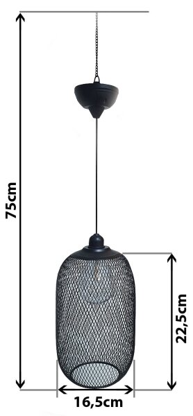 Lustră LED solară pe cablu MEGGY 1,2V 200 mAh IP44