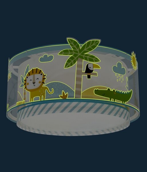 Plafonieră pentru copii JUNGLE 2xE27/15W/230V Dalber 76116