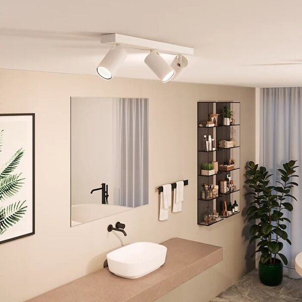Spot pentru baie Philips IDRIS 3xGU10/5W/230V IP44 alb
