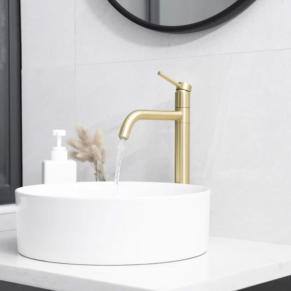 Baterie pentru baie Rea Lugano Slim Brush Gold High